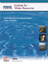 Report cover for 2009 Municipal and Industrial Water Supply Database