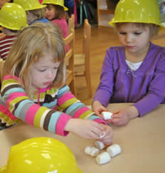 Photo of A Student Participating in the Engineering Week Activities (photos by Becca Gibson).