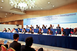 Photo of Press Conference following Minister's Forum, October 9, 2010