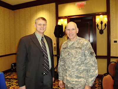 Left to Right: Joe Manous; Major General William T. Grisoli, Deputy Commanding General for Civil and Emergency Operations