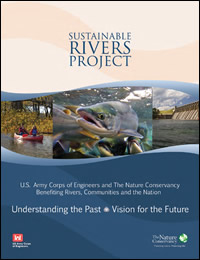 Graphic of Sustainable Rivers Project Vision Brochure cover