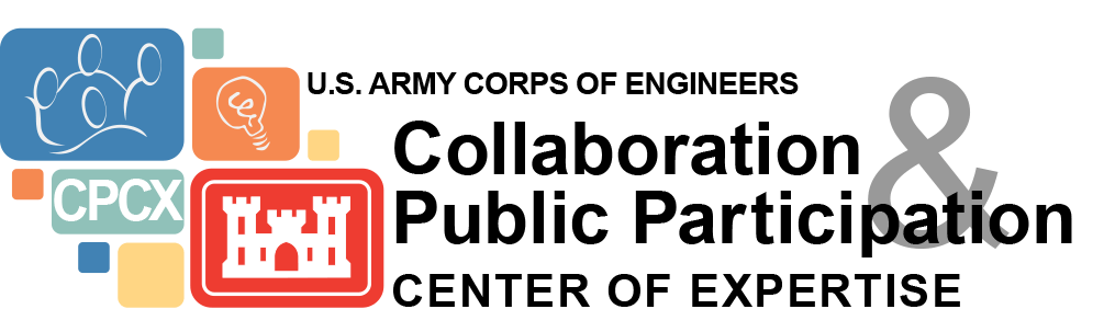 U.S. Army Corps of Engineers Collaboration and Public Participation Center of Expertise Logo