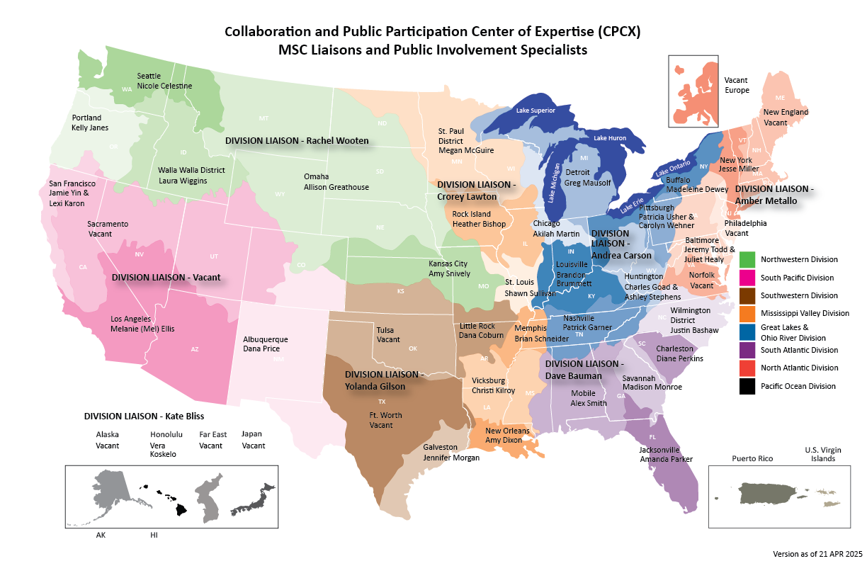 MSC Liaisons and Public Involvement Specialists (as of 2024-10-09)