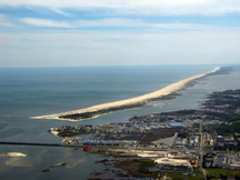 Aerial photo of Assateague Island