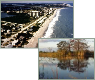 Ocean City Beach looking north and the Everglades