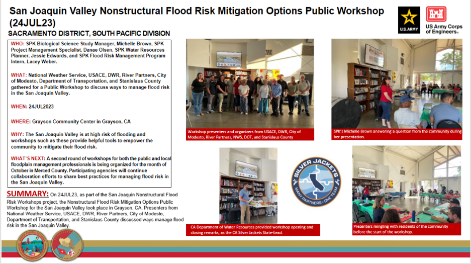 San Joaquin Valley Nonstructural Flood Risk Mitigation July 24 slide San Joaquin Valley Nonstructural Flood Risk Mitigation July 24 slide