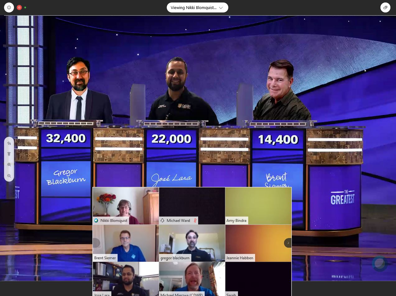 Jeopardy-style game in the H2F presentation