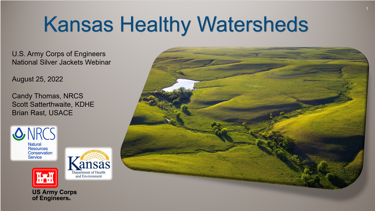 graphic of Kansas Healthy Watershed webinar cover slide