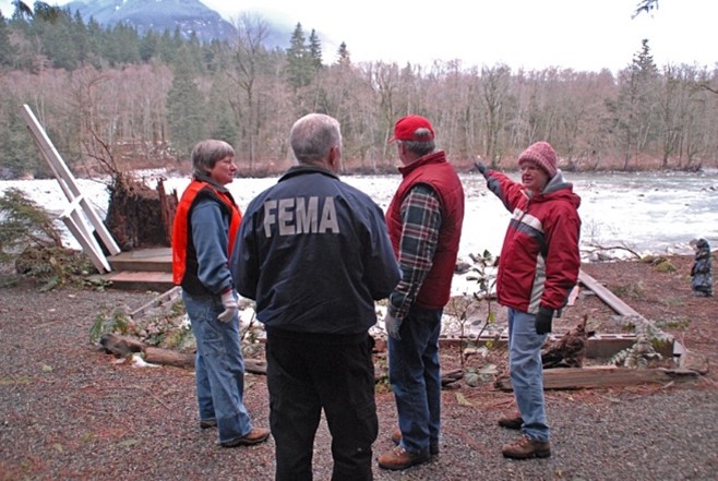 Photograph of Silver Jackets Team Activities in Action alongside FEMA