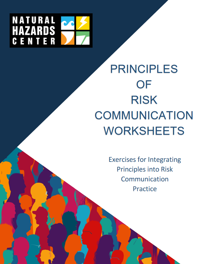 Principles of Risk Communication Worksheets Cover