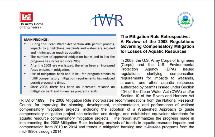IWR Mitigation Rule Retrospective Fact Sheet