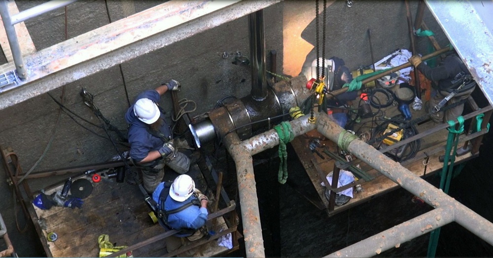 NDC-Work being conducted on a Lock