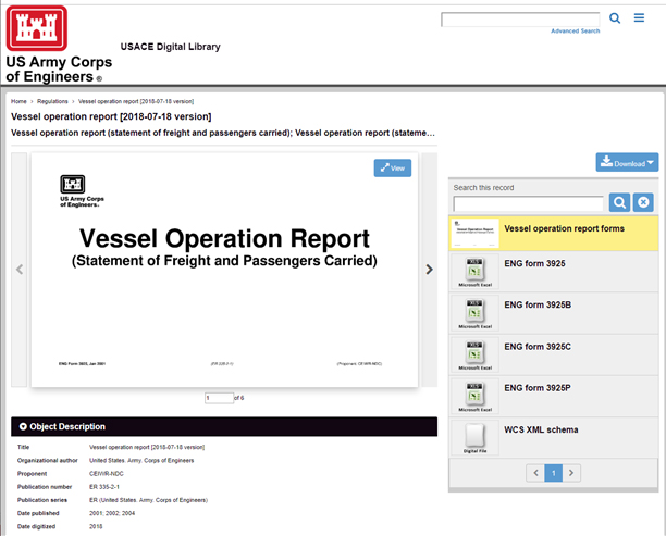 Vessel Operations Reports - Representative Image